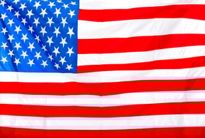 Flag of the USA to be used as background