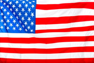 Flag of the USA to be used as background
