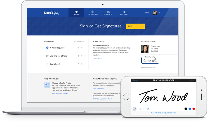 契約書の電子サイン方法 Docusign を教えてください